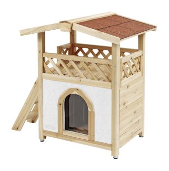 Kerbl Katzenhaus isoliert Tyrol Alpin - Outdoor Unterschlupf für Katzen